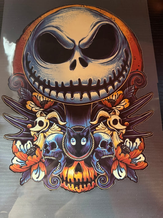 Nightmare Before Christmas decal for hoodies and more