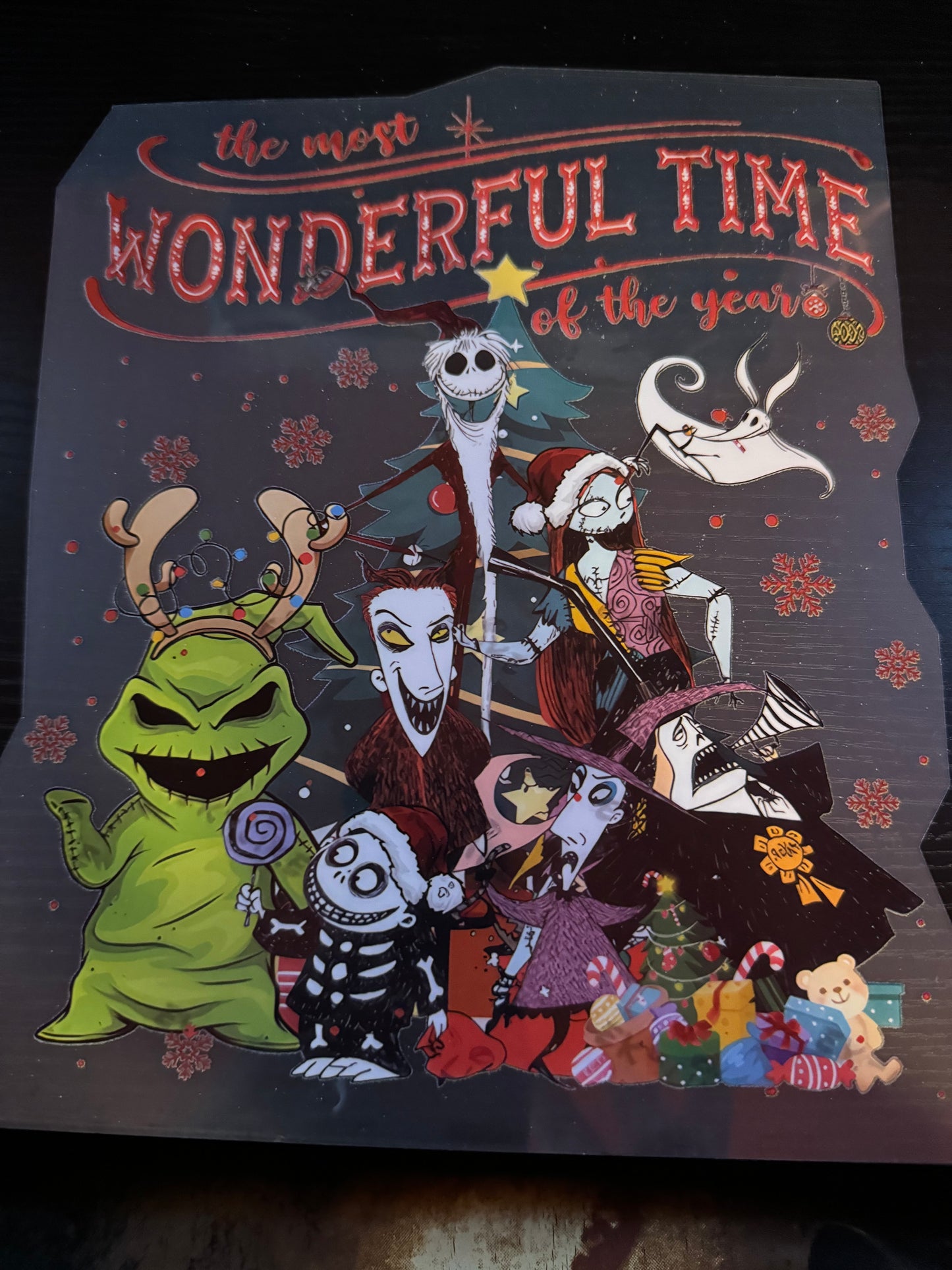 Nightmare Before Christmas decal for hoodies and more