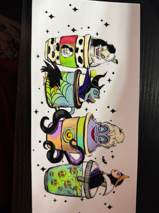 Disney Villain Cup Decal