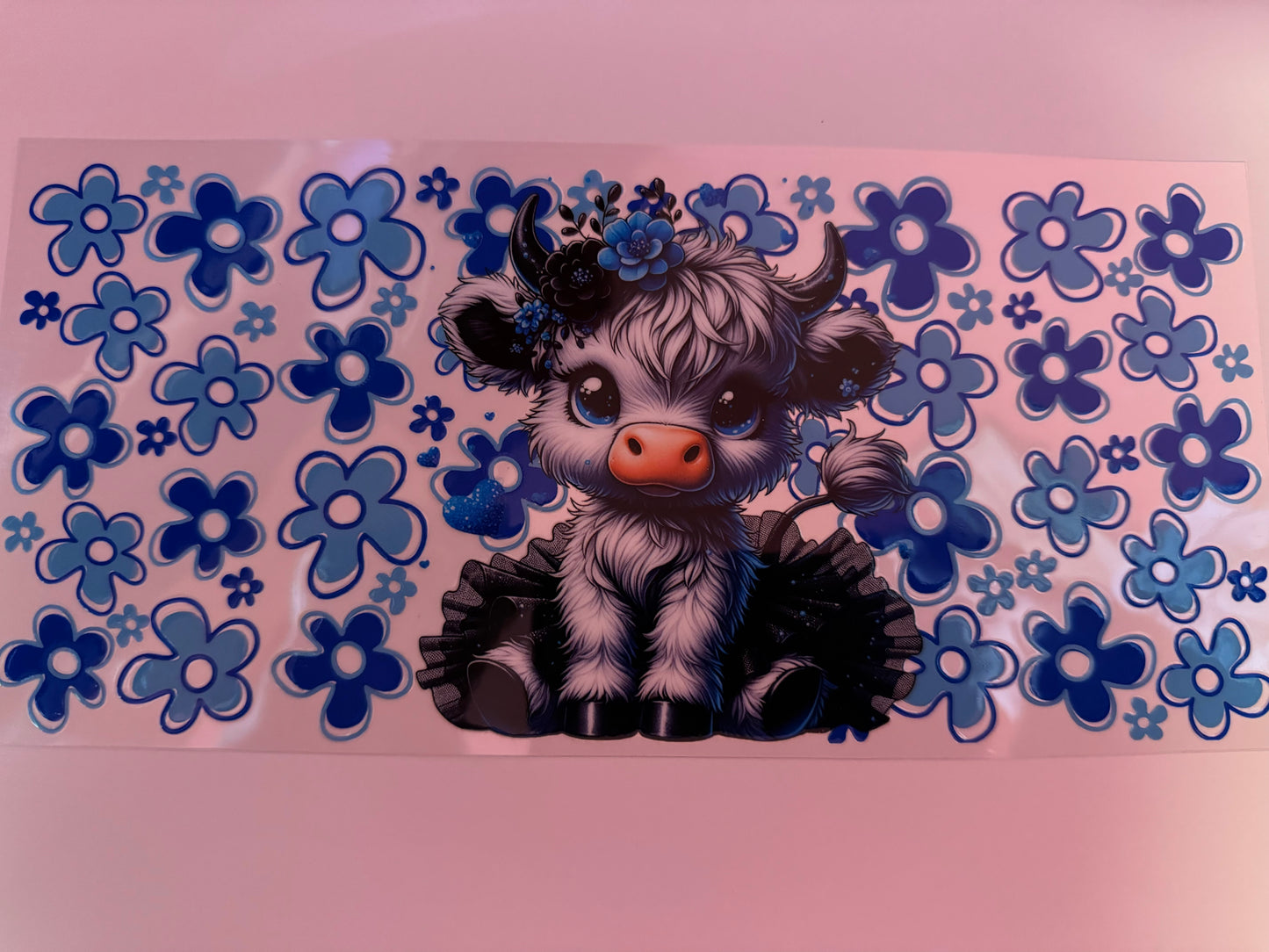 Moo Cow cup decal