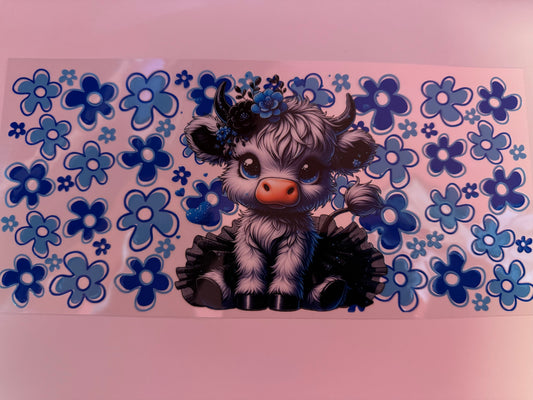 Moo Cow cup decal