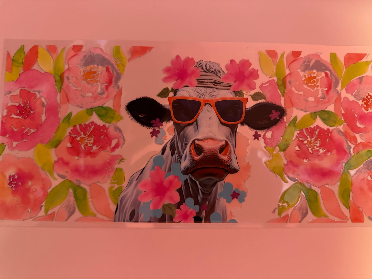 Moo Cow cup decal